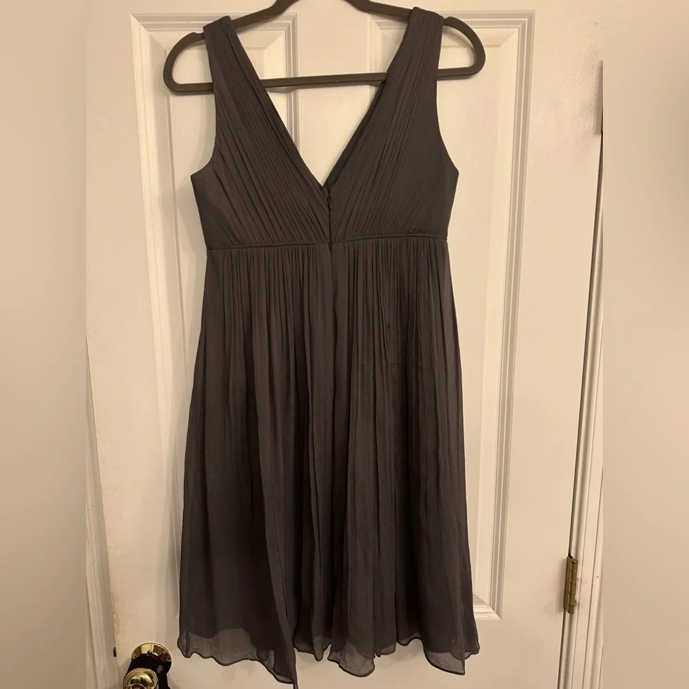 J. Crew Heidi 100%‎ Silk dress gray size 4 NWT Fairy wedding bridesmaid